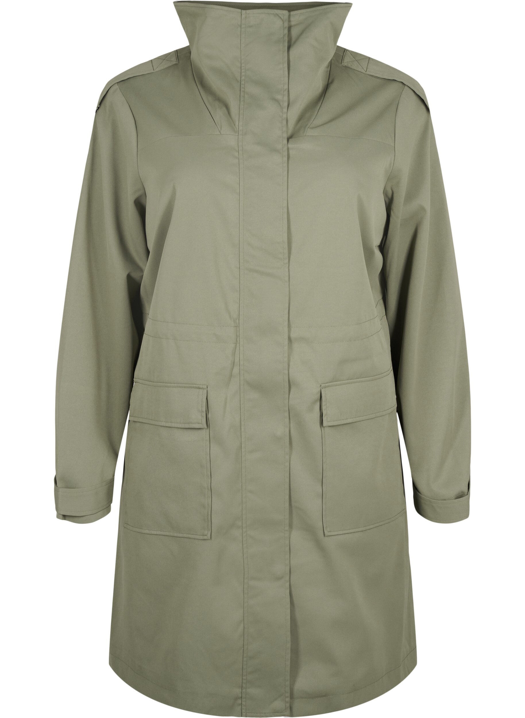 Water-resistant parka jacket