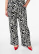 Trousers with zebra print, Black, Model image number 2