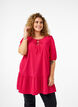 Tunic in viscose with ties, Bright Rose, Model image number 0