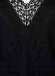 V-neck lace blouse with lining, Black, Packshot image number 2