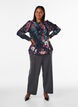 Loose jersey trousers with a high waist, Dark Grey, Model image number 0