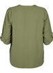 Viscose shirt blouse with 3/4 sleeves, Winter Moss, Packshot image number 1
