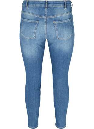 Sanna jeans with a slit at the ankle, Dark blue denim, Packshot image number 1