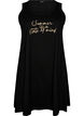 Sleeveless A-line dress, Black, Packshot image number 0