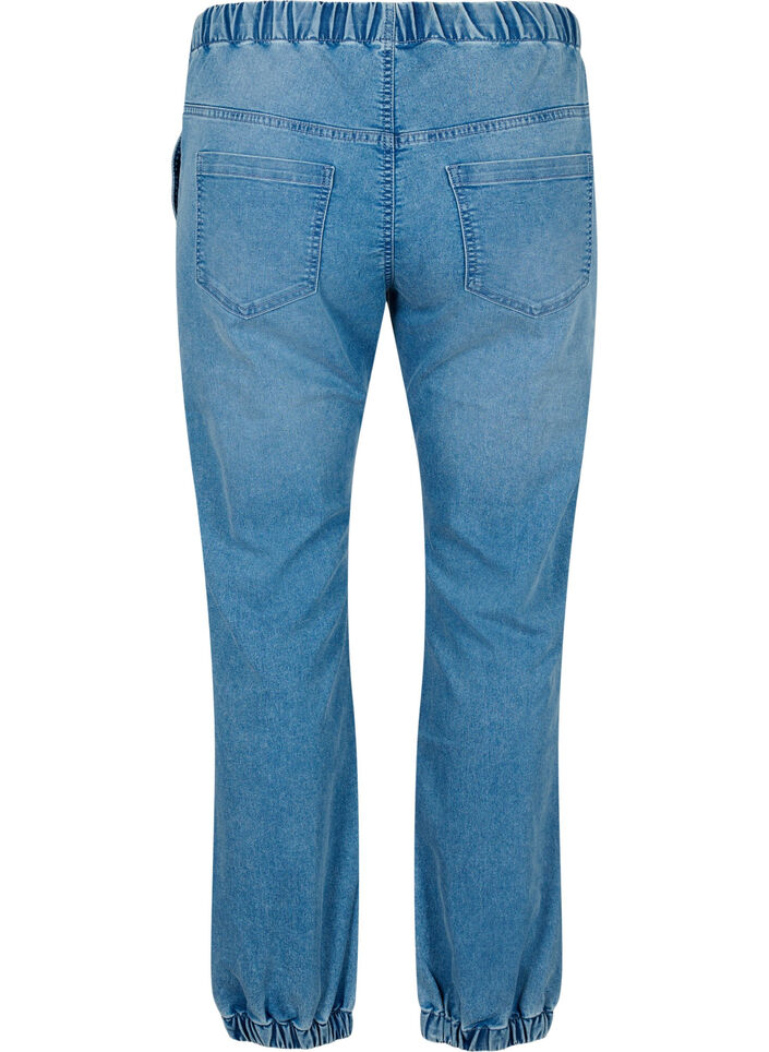 Denim joggers with pockets, Light Blue, Packshot image number 1