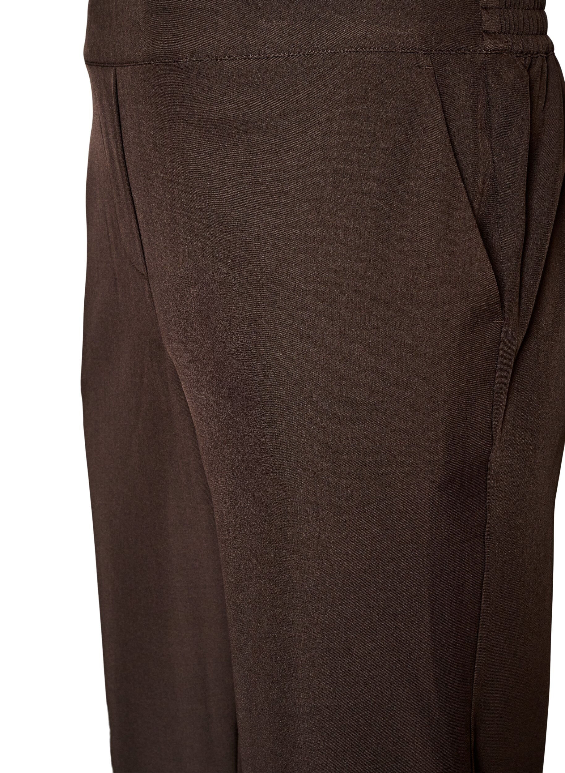 ZizzifashionLoose trousers with pockets, Brown, Packshot image number 2