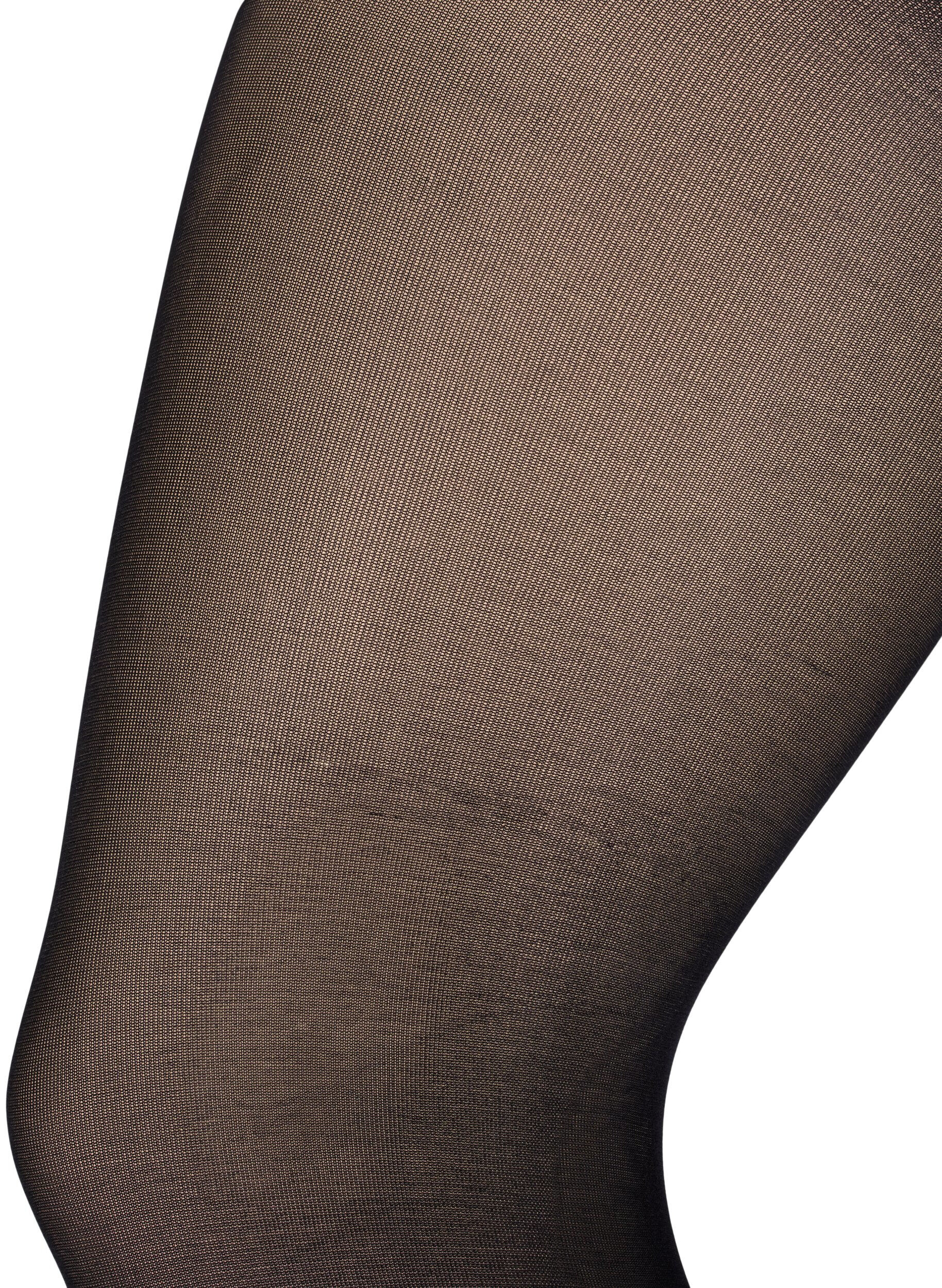 Zizzifashion2-pack tights in 100 denier, Black, Packshot image number 4