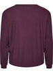 Ribbed jersey cardigan with V-neck, Purple, Packshot image number 1