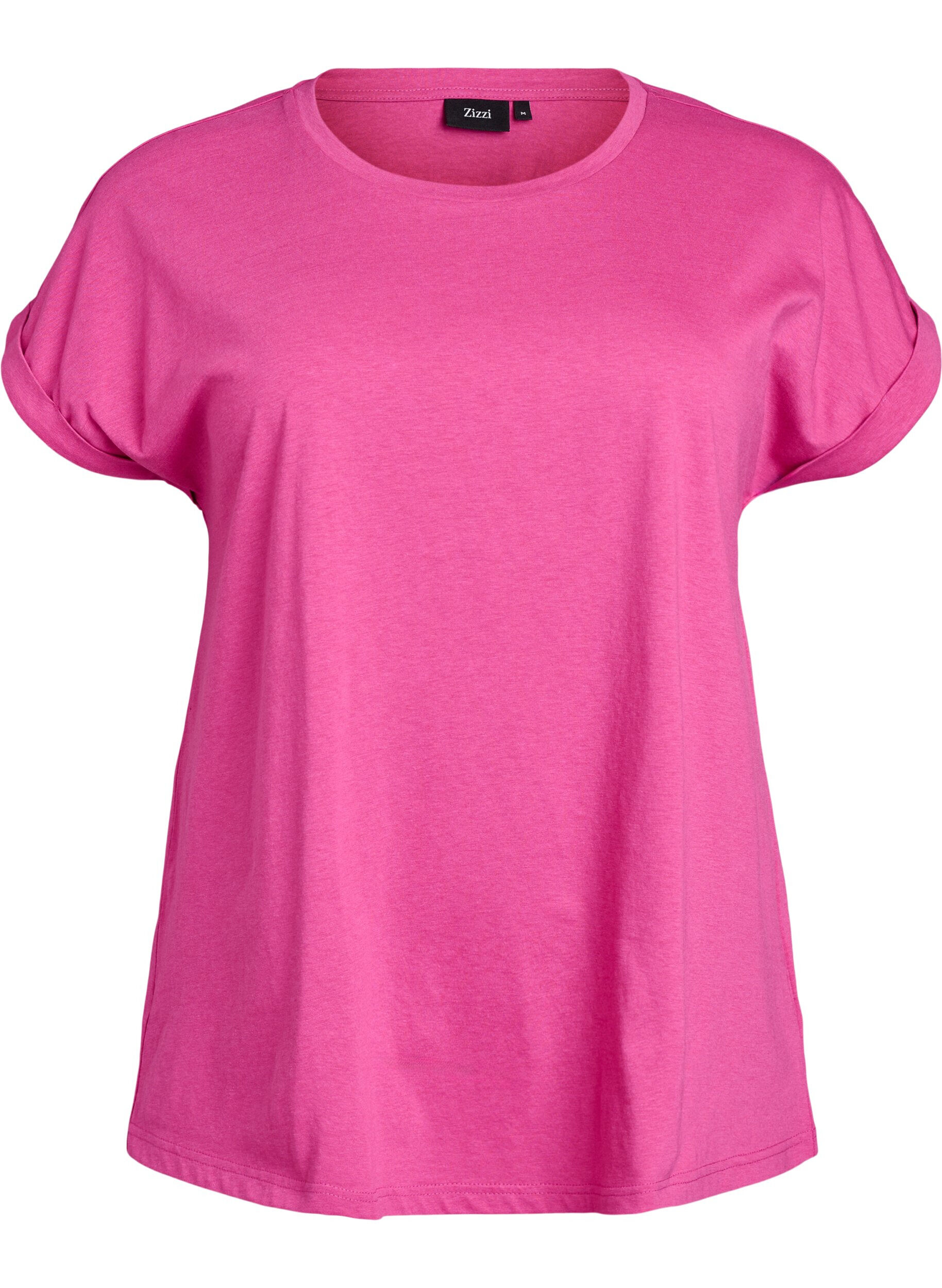 Short sleeve cotton blend T-shirt