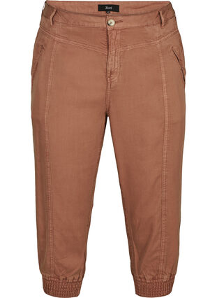 3/4 length lyocell trousers, Clover, Packshot image number 0