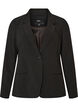 Classic blazer with a single button closure, Black, Packshot image number 0
