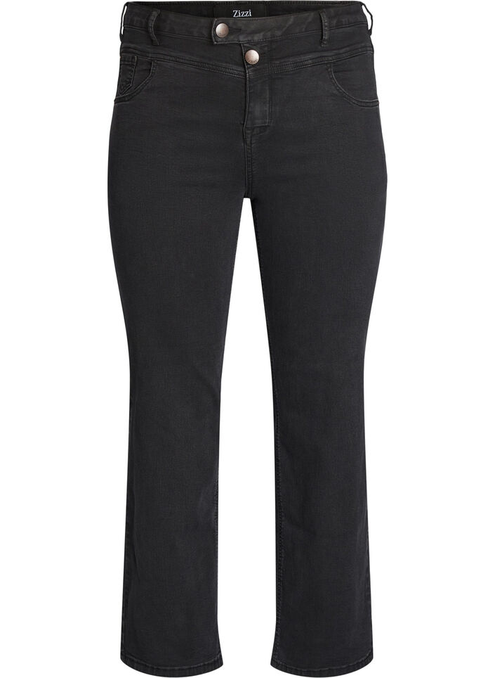 Regular fit Gemma jeans with high waist, Black, Packshot image number 0
