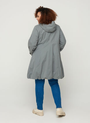 Jacket with pockets and hood, Balsam Green, Model image number 1
