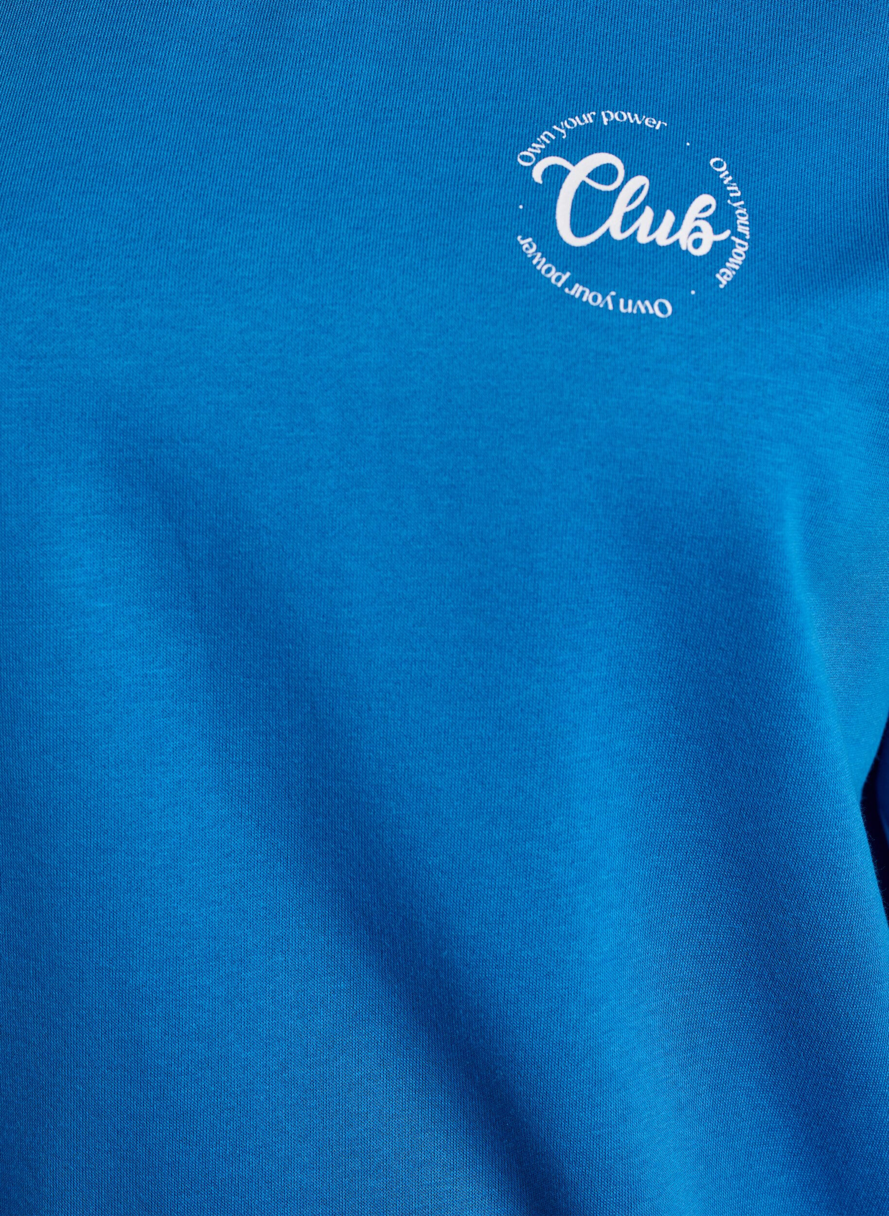 ZizzifashionSweatshirt with text print, Blue, Packshot image number 2