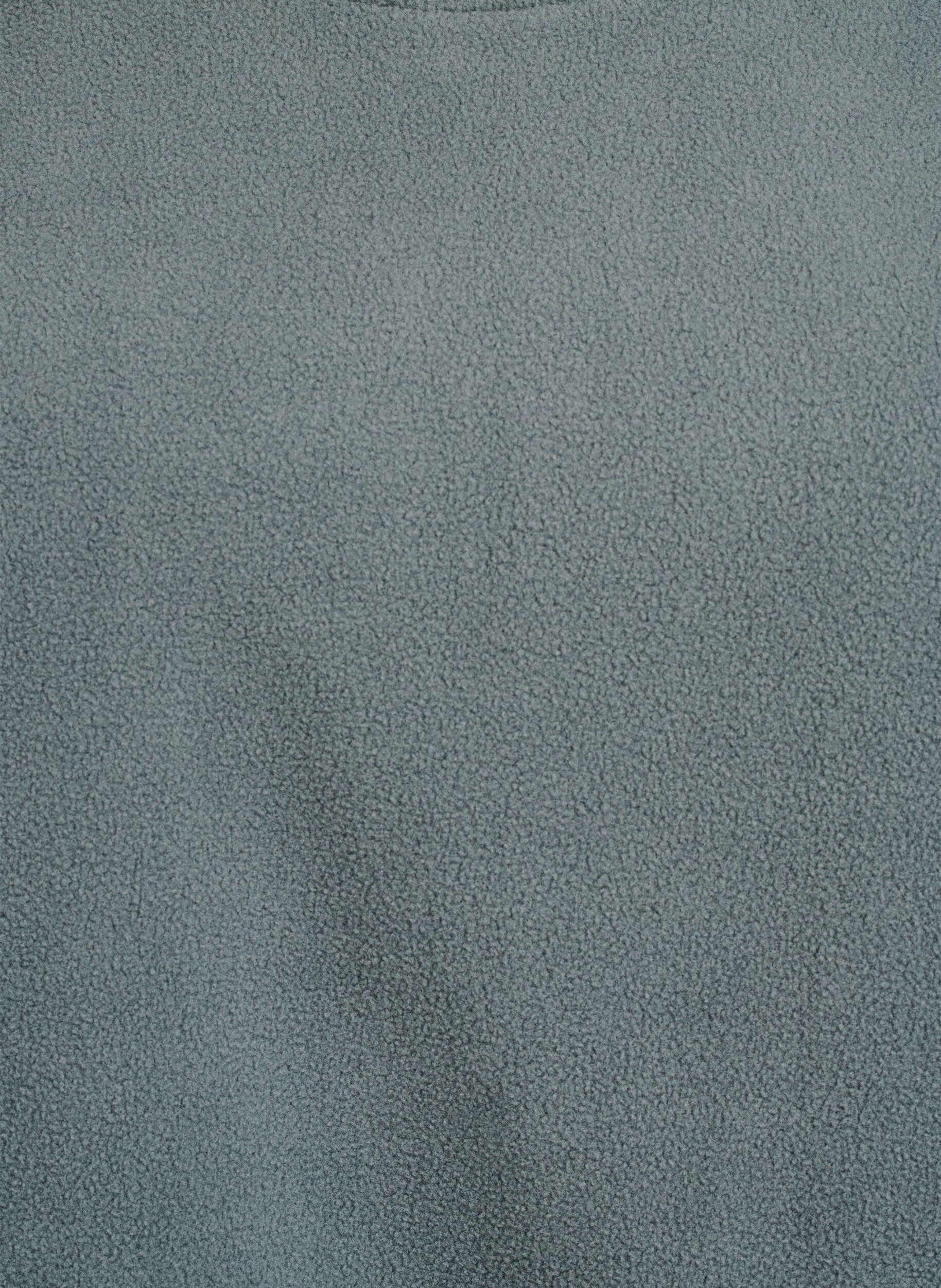 Zizzifashion Loose fleece blouse with pockets, Green, Packshot image number 2