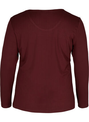 Long sleeve, viscose basic blouse, Port Royal, Packshot image number 1