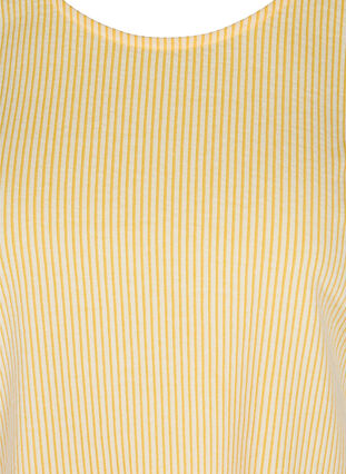Striped Blouse with 3/4 Sleeves, Mimosa, Packshot image number 2