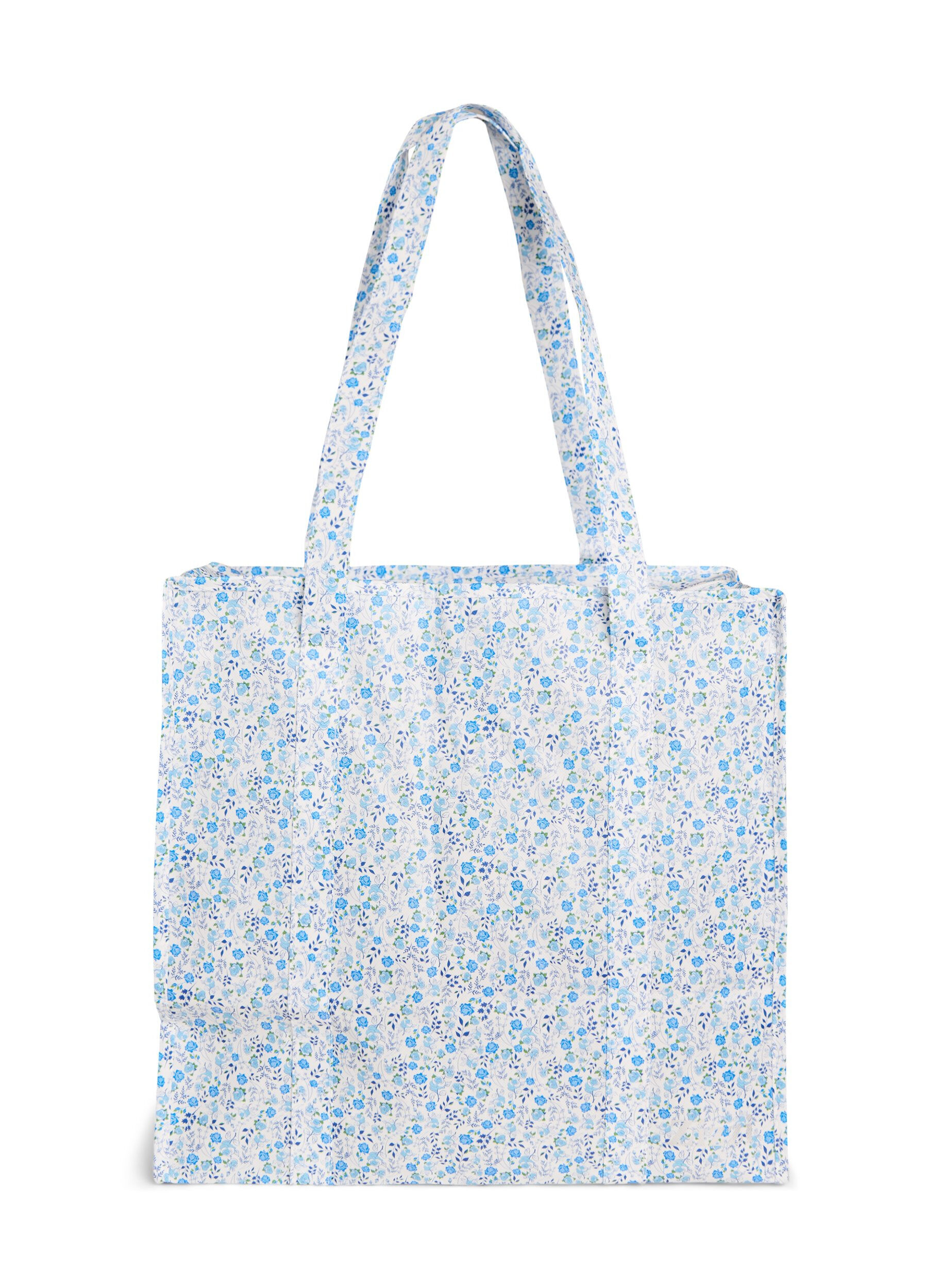 Zizzifashion Shopping bag with zipper, Blue, Packshot image number 1