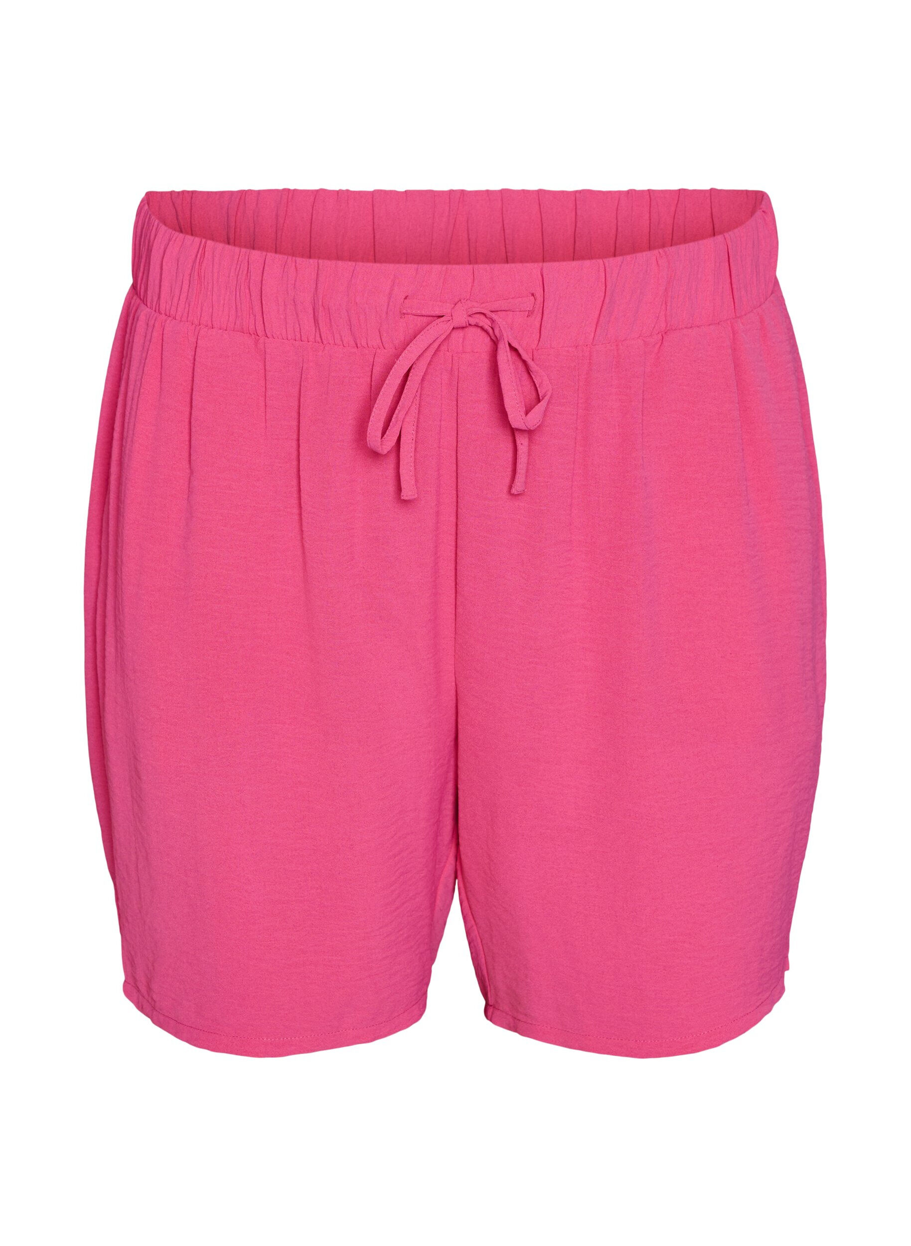 Zizzifashion Shorts with pockets and elastic waistband, Rose, Packshot image number 0