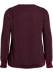 Blouse with herringbone pattern and glitter thread, Dark Bordeaux, Packshot image number 1