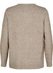 Knitted top with wool and slits, Walnut Mel., Packshot image number 1