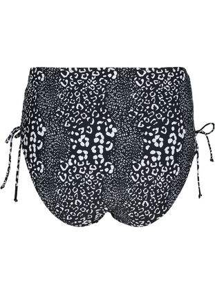 Printed bikini bottoms with a high waist, Mix Leo Print, Packshot image number 1