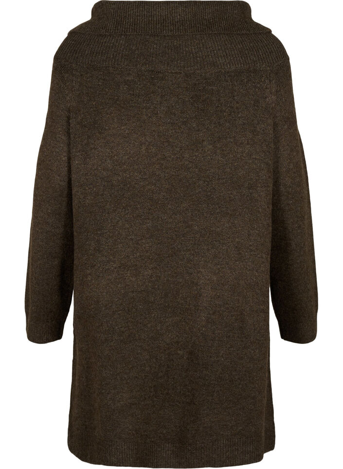 Melange knit dress, Demitasse Mel., Packshot image number 1