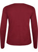 Long-sleeved basic T-shirt with round neck, Red, Packshot image number 1