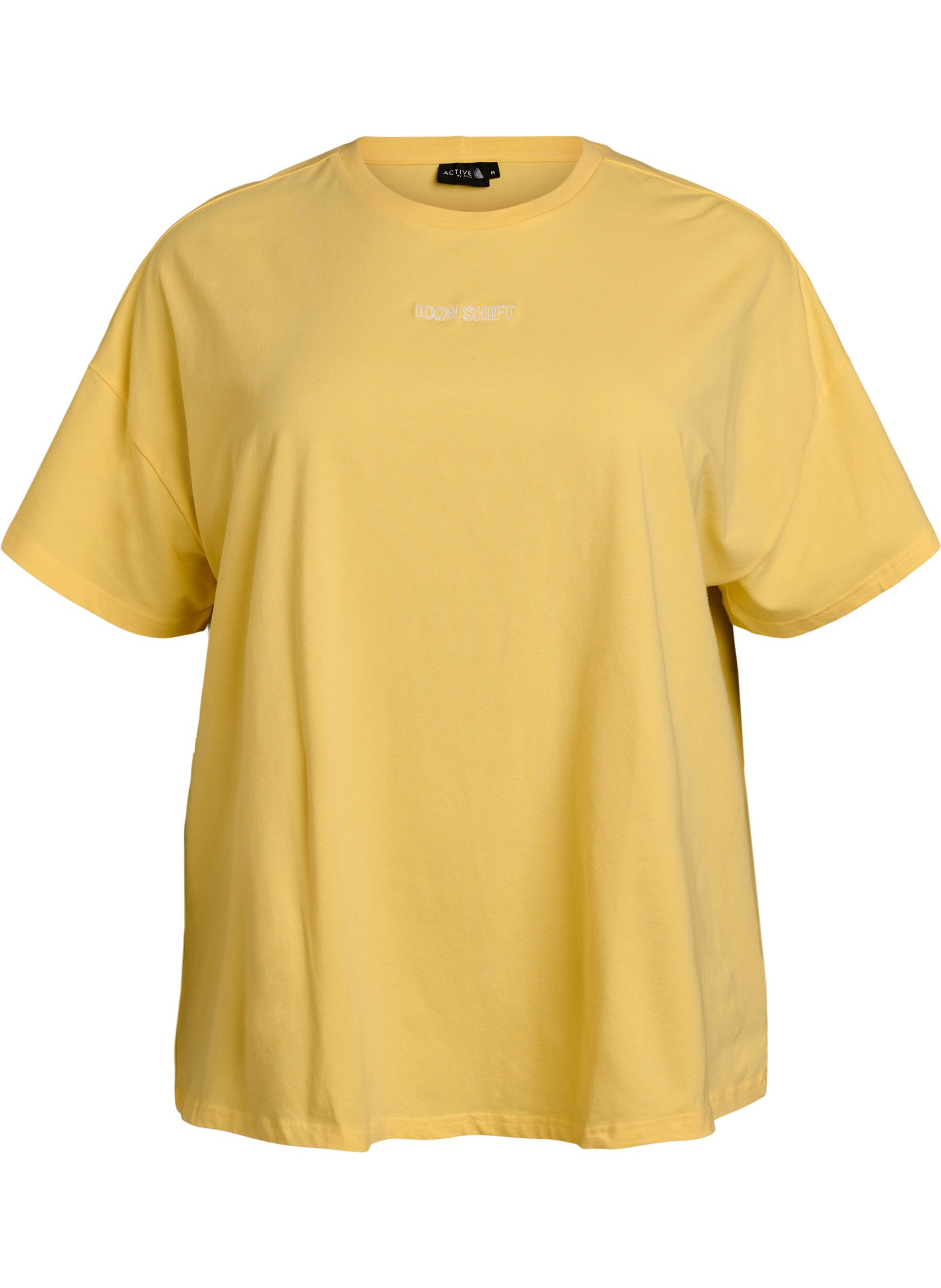 Organic cotton T-shirt with a small front motif
