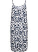 Viscose strap dress with print, Navy Bl. Ethnic AOP, Packshot image number 1