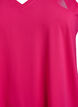Sports top with V-neck, Pink, Packshot image number 2