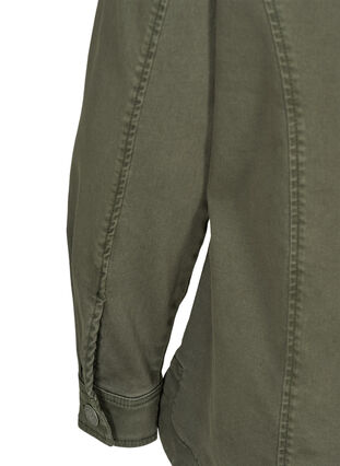 Short cotton jacket, Army Green, Packshot image number 3
