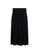 Viscose maxi skirt with smocking, Black, Packshot image number 0