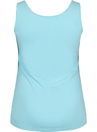 Solid color basic top in cotton, Reef Waters, Packshot image number 1