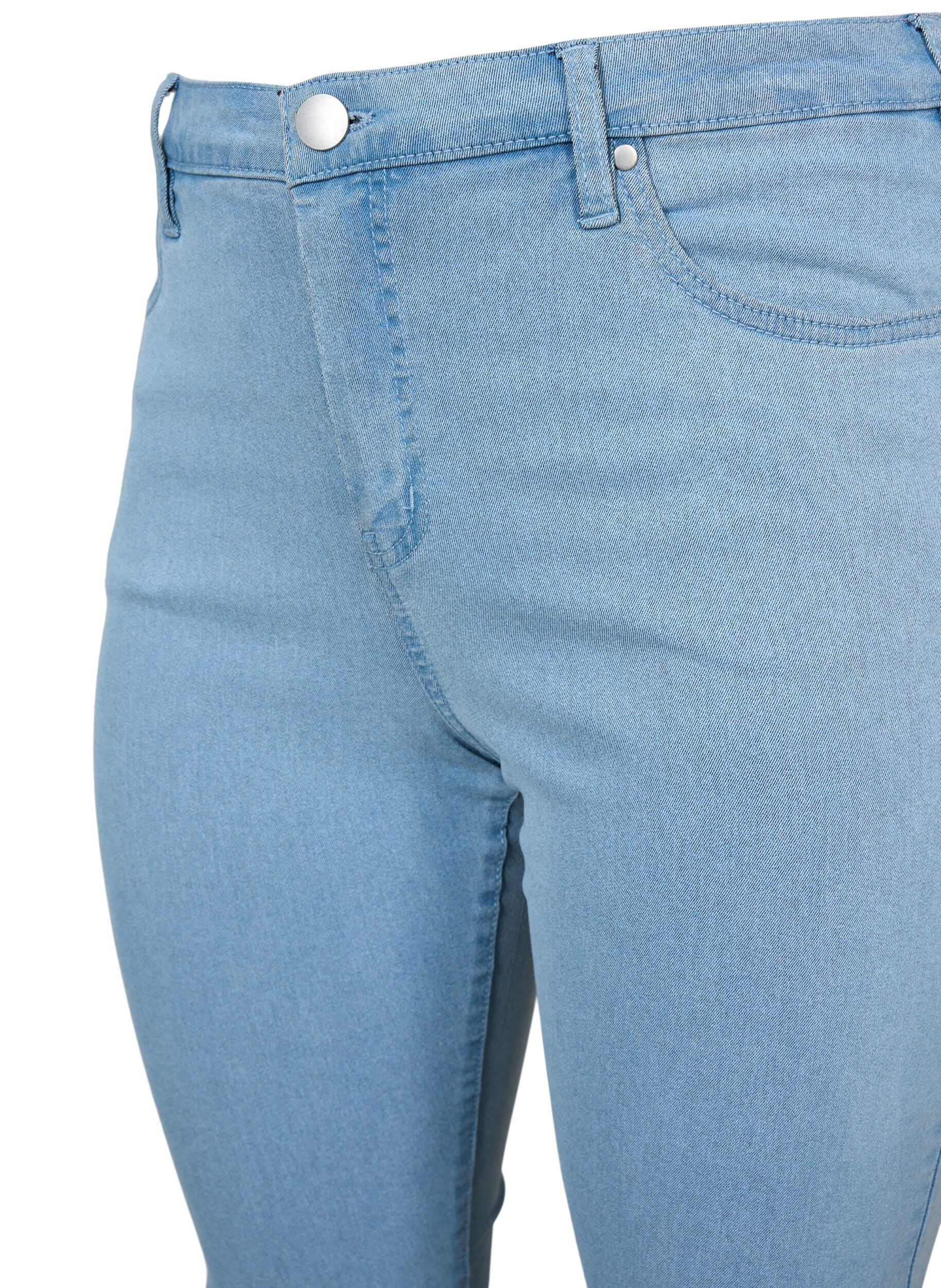 Zizzifashion High-waisted super slim Amy jeans , Light Blue, Packshot image number 2