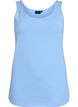 Solid color basic top in cotton, Light Blue, Packshot image number 0