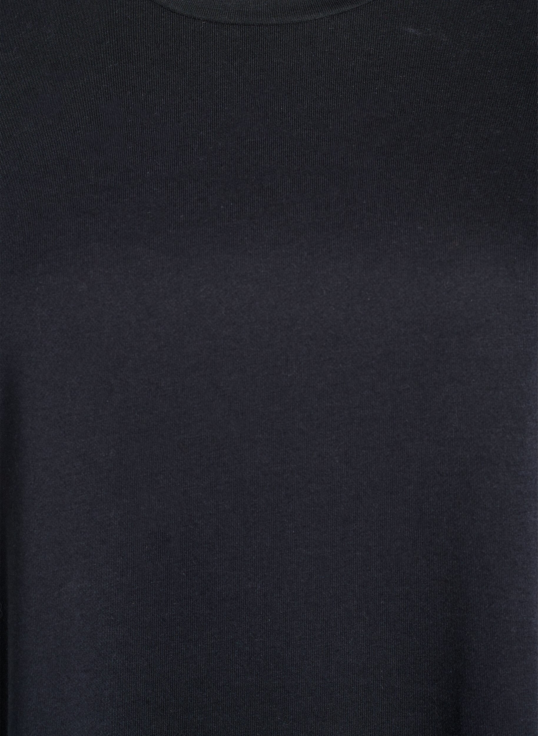 Zizzifashion Knee-length jersey dress with pockets and A-line shape, Black, Packshot image number 2