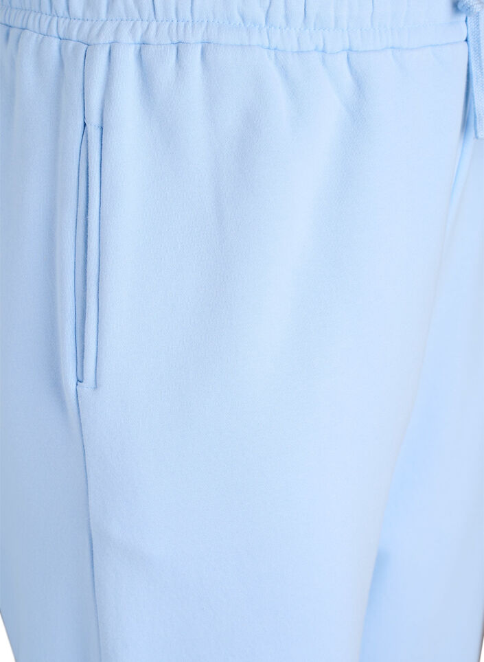 High-waisted joggers, Light Blue, Packshot image number 2