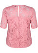 Lace blouse with short sleeves, Dusty Rose, Packshot image number 1