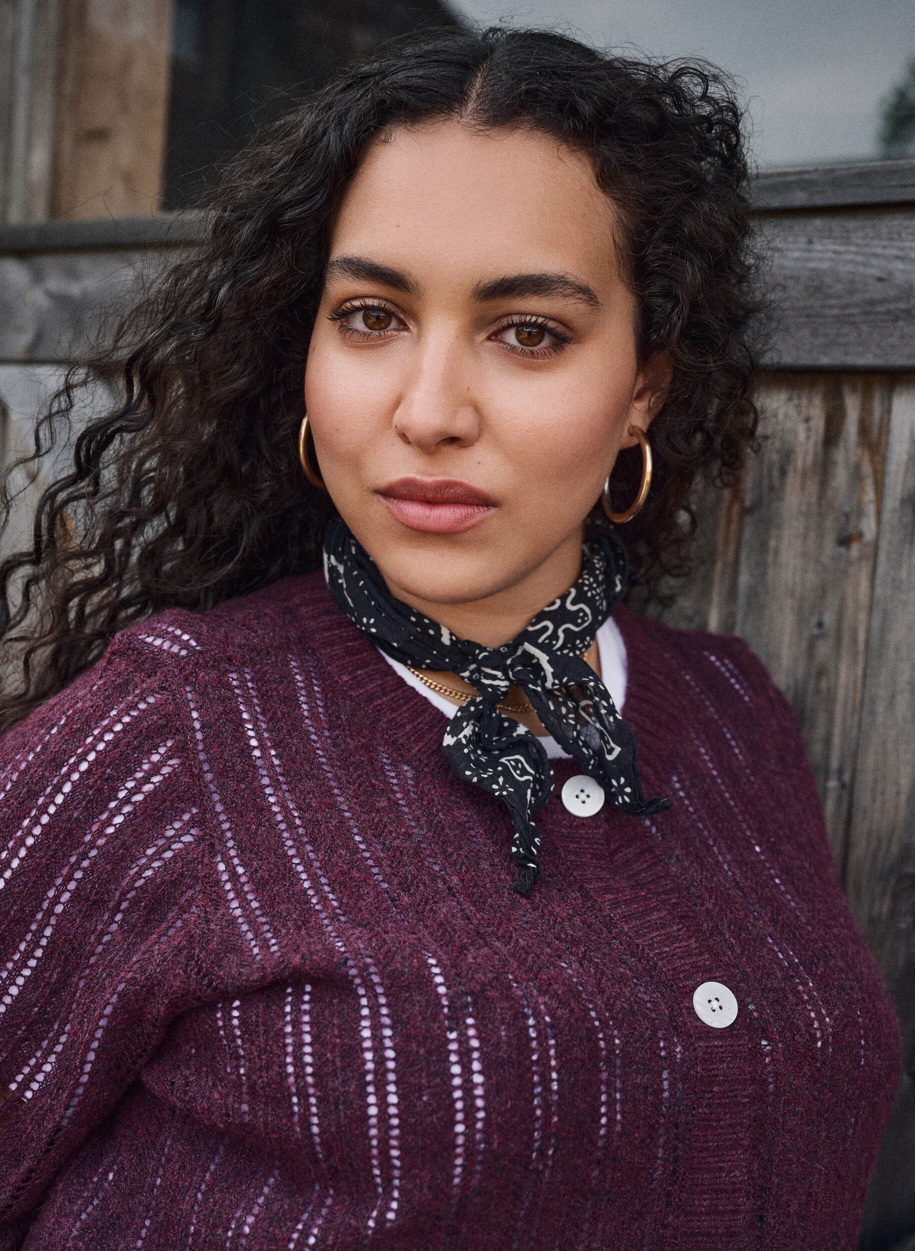 Zizzifashion Knitted cardigan with openwork pattern, Dark Bordeaux, Image image number 0