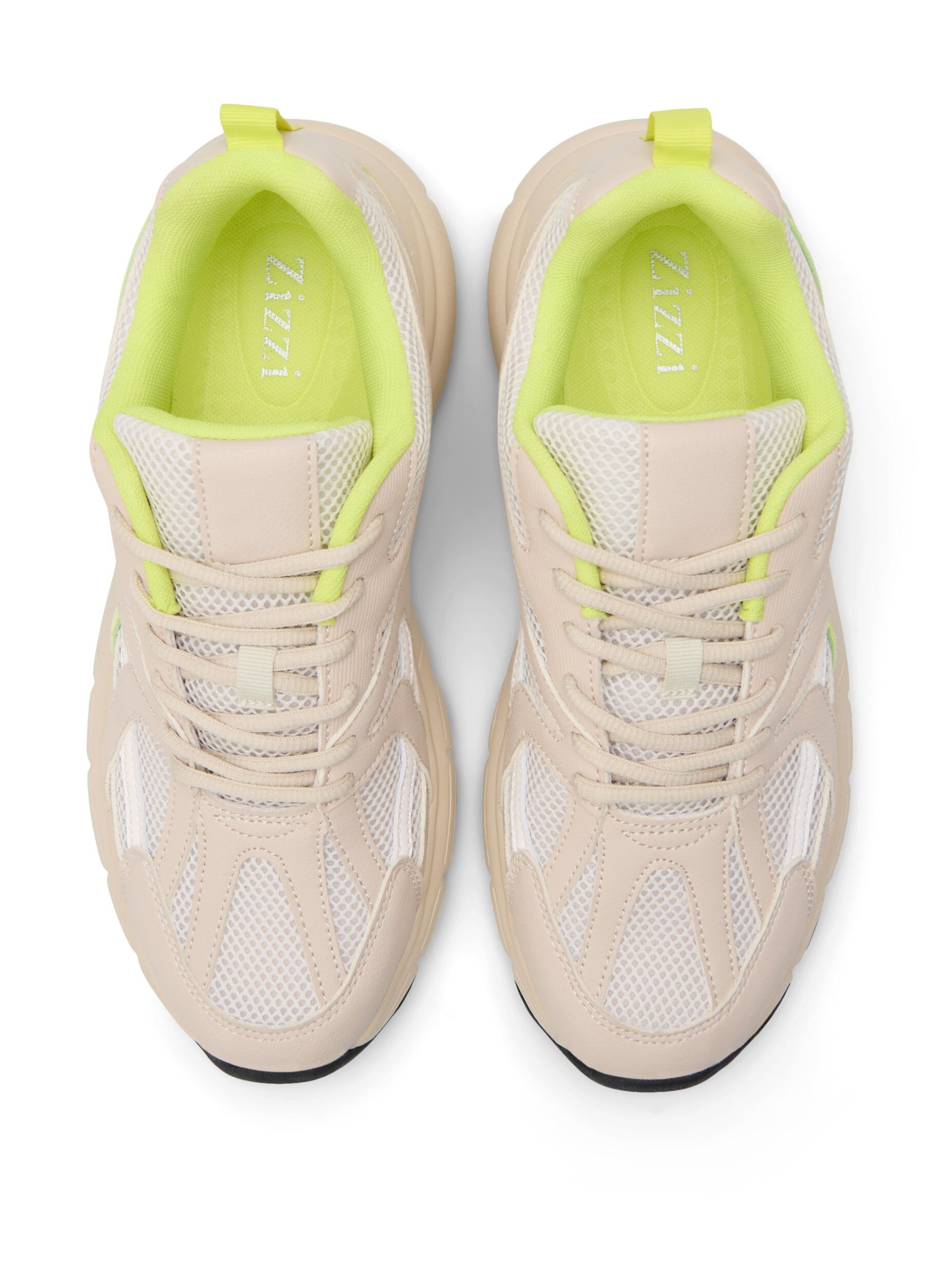 Zizzifashion Wide fit trainers , Tapioca, Packshot image number 2