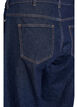 Straight fit jeans with wide legs and turn-ups, Blue, Packshot image number 3
