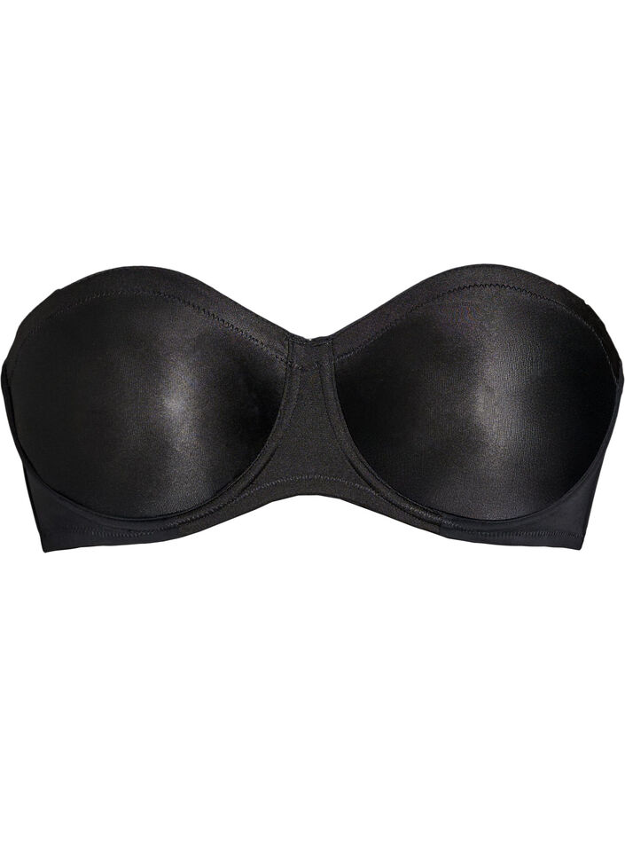 Strapless bra with underwire, Black, Packshot image number 0