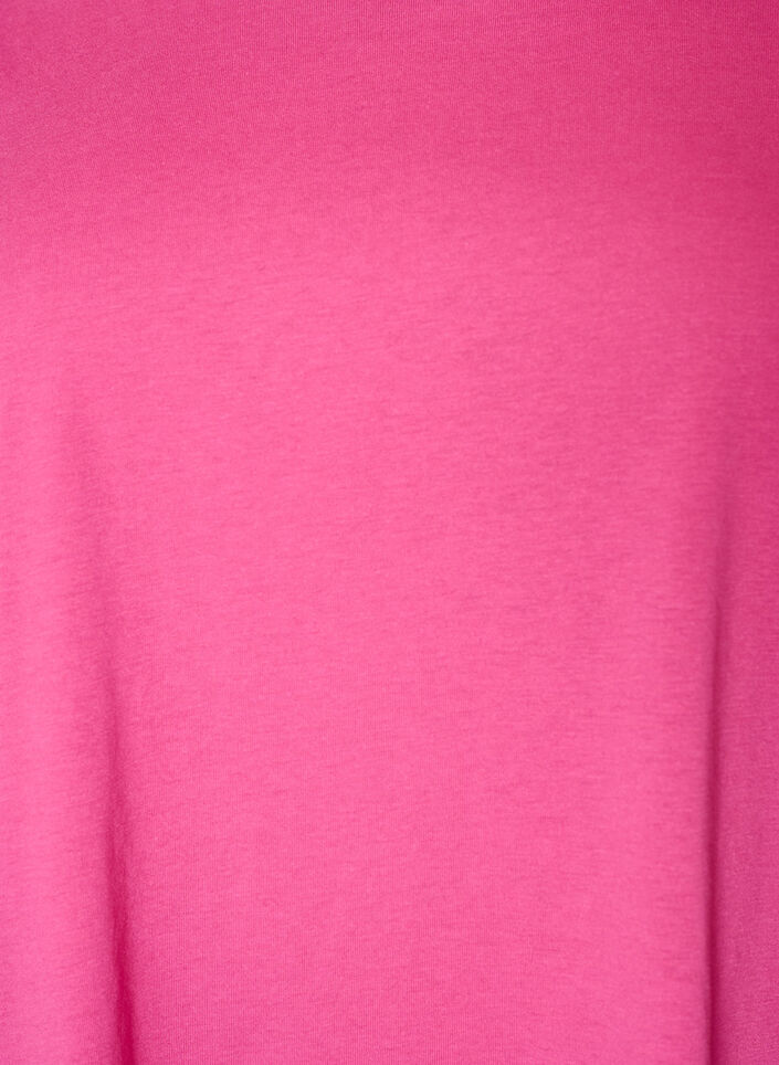 Short-sleeved cotton blend T-shirt, Pink, Packshot image number 2