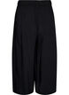 Culottes in viscose with a high waist and wide legs, Black, Packshot image number 1