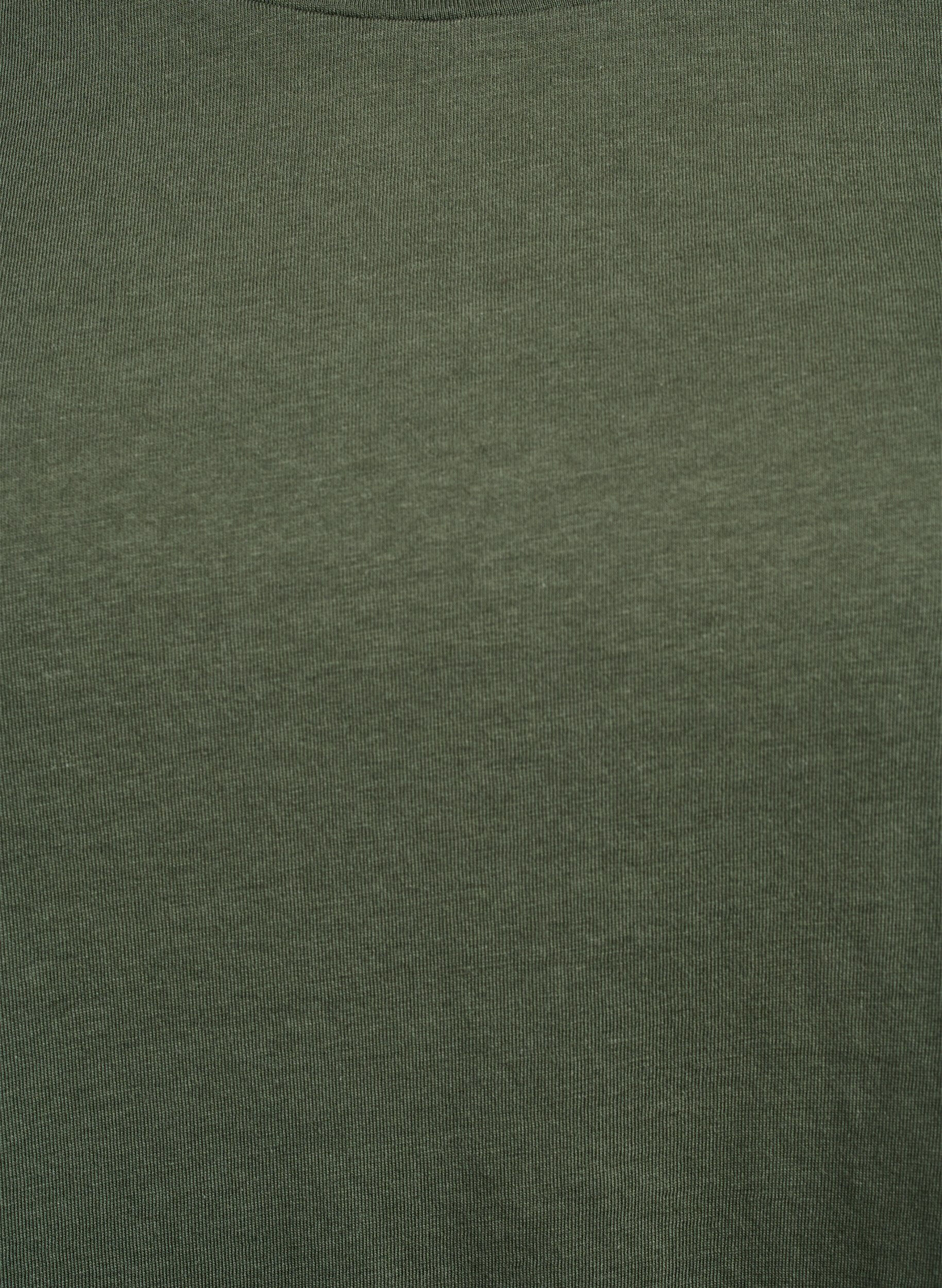 Zizzifashion T-shirt with a round neck and A-line shape, Green, Packshot image number 2