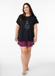 Loose viscose night tee, Black, Model image number 1