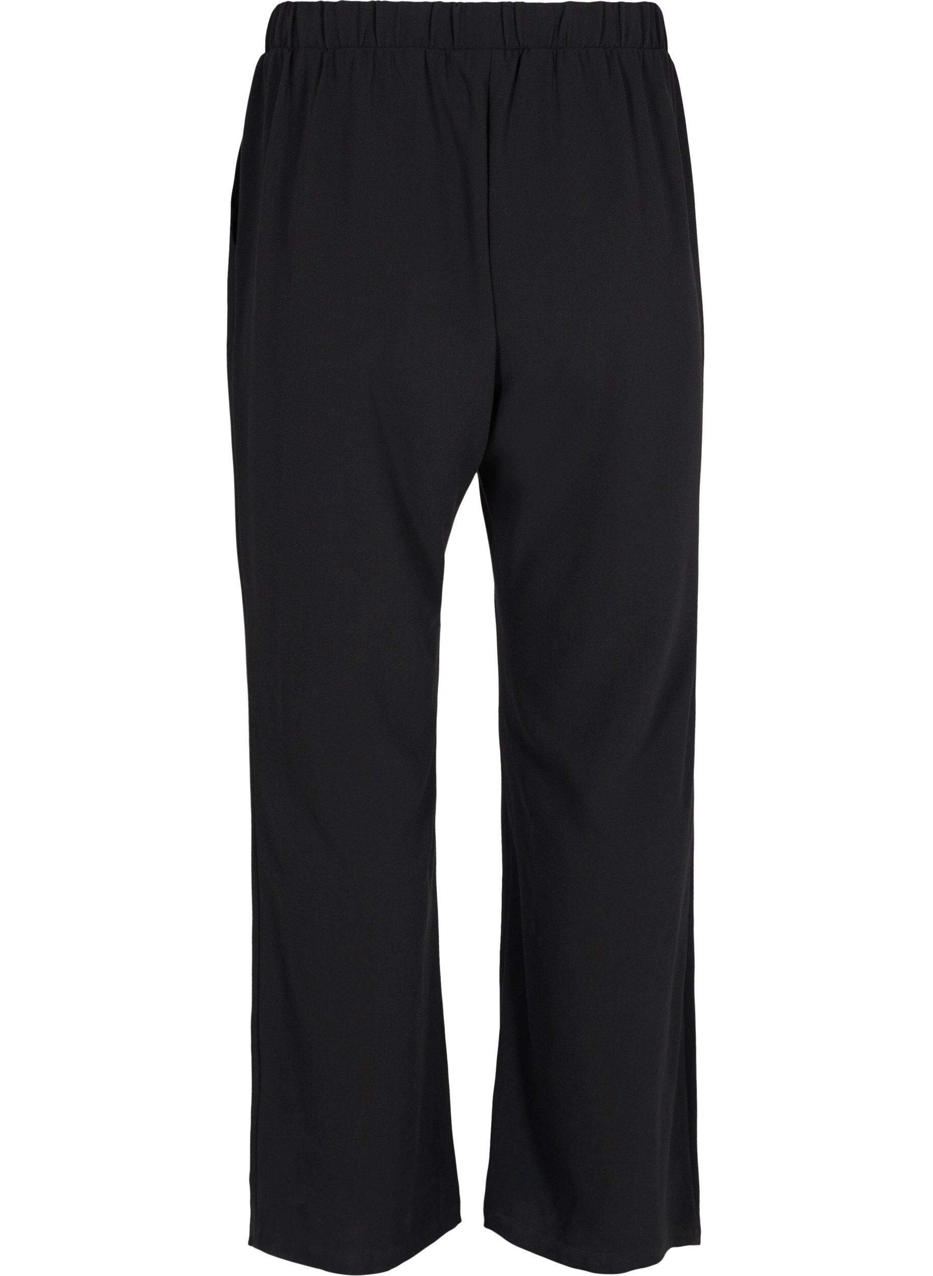 ZizzifashionFlared trousers with pockets, Black, Packshot image number 1