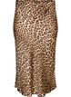 Satin midi skirt with leopard print, Leo AOP, Packshot image number 0