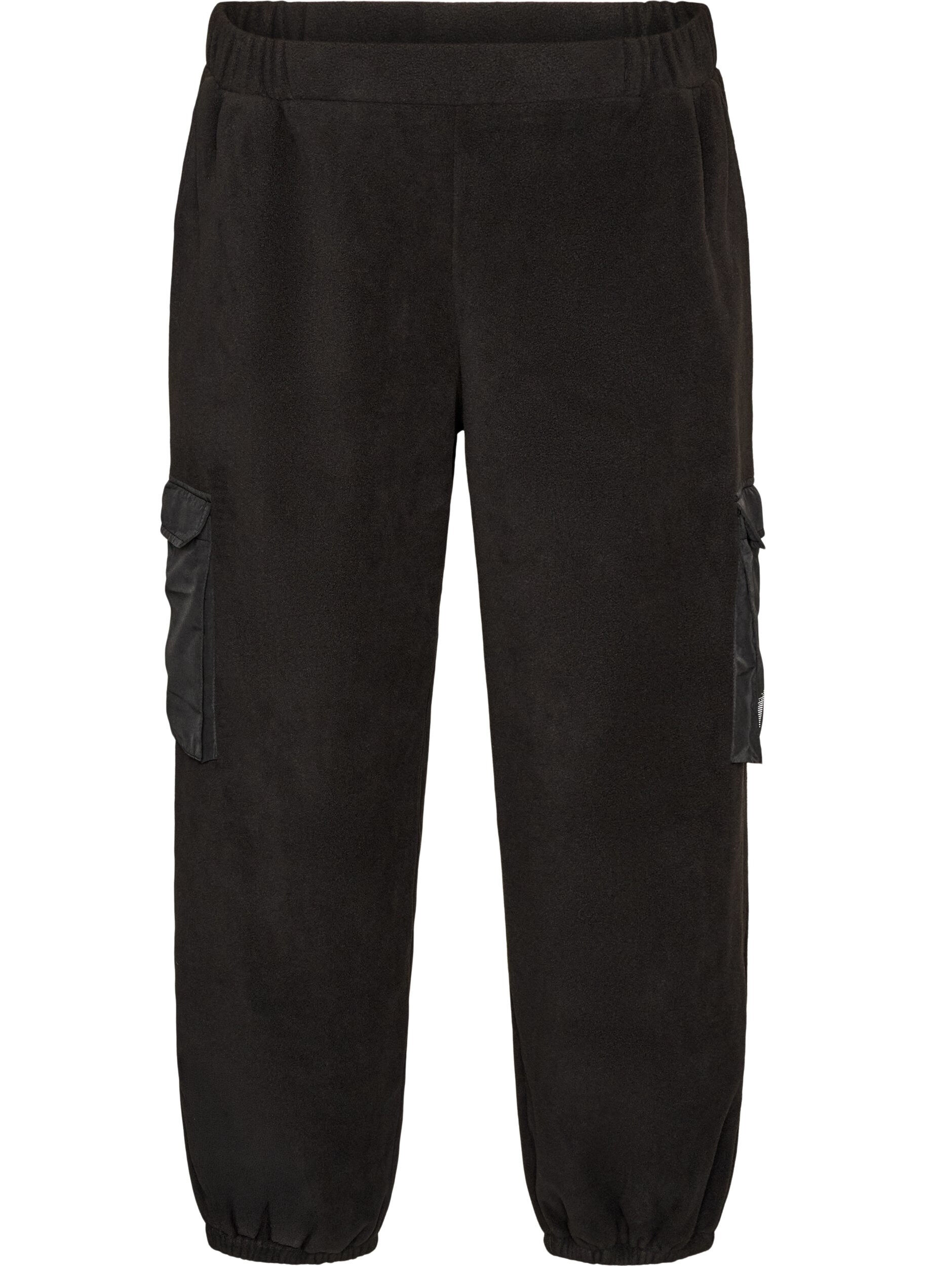ZizzifashionFleece joggers with cargo pockets, Black, Packshot image number 0
